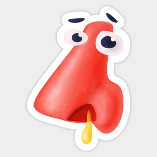 Funny Runny Nose Health Humor Sticker